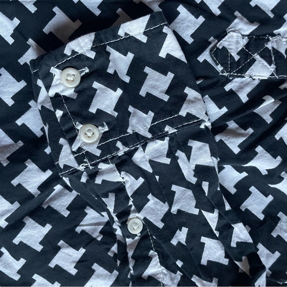 Merona Popover Blouse - Black and White, Size XS - Picture 4 of 4